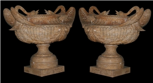 Vase Marble Stone Sculpture Handcarved Pot Mantel Surround Vase Marble Stone Sculpture Handcarved Pot Mantel Surround