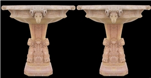 Vase Marble Stone Sculpture Handcarved Pot Mantel Surround