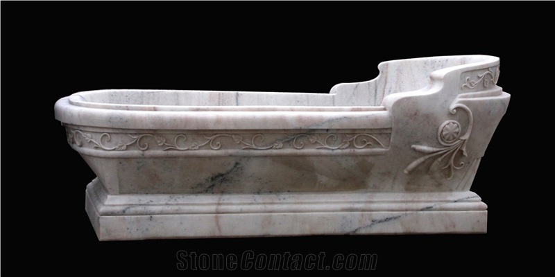 Western Style Stone Bathtubs,Natural Stone Sculptured Bath Tubs