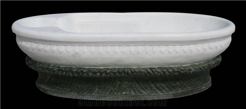 Western Style Stone Bathtubs,Natural Stone Sculptured Bath Tubs