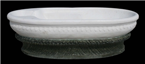 Western Style Stone Bathtubs,Natural Stone Sculptured Bath Tubs