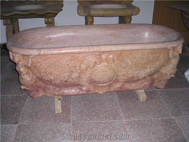 Western Style Stone Bathtubs,Natural Stone Sculptured Bath Tubs