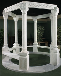 Western Style Stone Gazebo,Handcaeved,Pavilions Western Style Stone Gazebo,Handcaeved,Pavilions