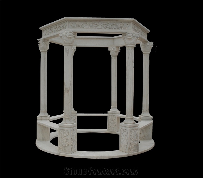 Western Style Stone Gazebo,Handcaeved,Pavilions