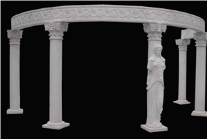 Western Style Stone Gazebo,Handcaeved,Pavilions