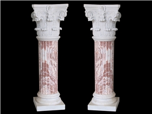 White Limestone Pedesstal Columns White Limestone Pedesstal Columns