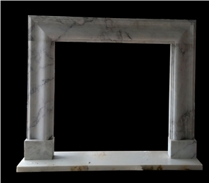 White Marble Fireplace/ Fireplace Surround/ Western Style