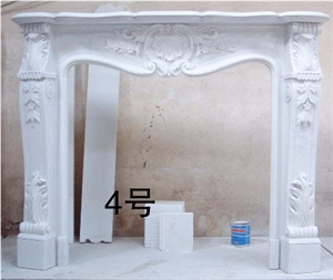 White Marble Fireplace Mantels Stone Surrounds