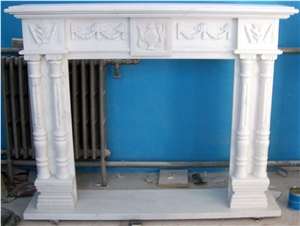 White Marble Fireplace Mantels Stone Surrounds