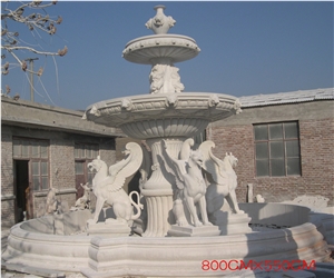 White Marble Fountain Garden Fountain