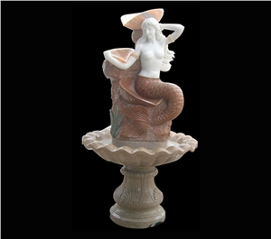 White Marble Fountain Sculpture Stone Fountain