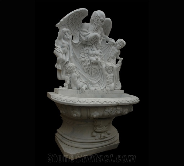 White Marble Fountain Sculpture Stone Fountain