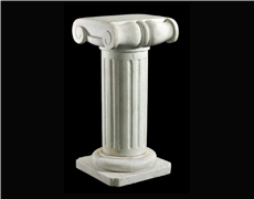 White Marble Handcarved Building Columns