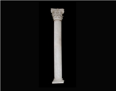 White Marble Handcarved Building Columns, Western Building Pillars
