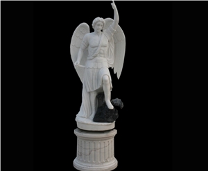 White Marble Handcarved Human Sculptures, Western Style Human Statue