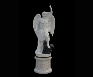 White Marble Handcarved Human Statues, Western Sculptured Statues