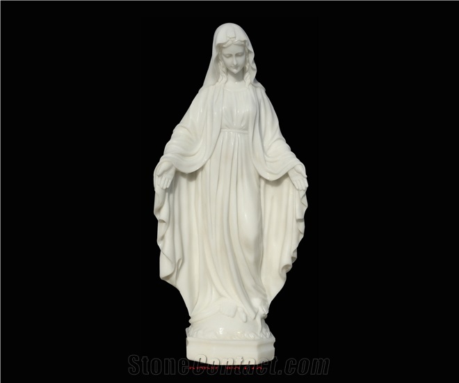 White Marble Handcarved Human Statues, Women Statues, Western Style