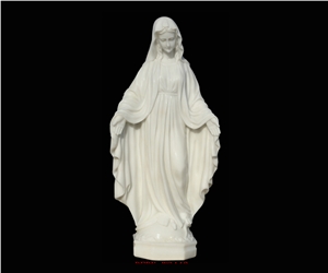 White Marble Handcarved Human Statues, Women Statues, Western Style