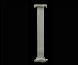 White Marble Sculptured Stone Column Building Pillars, Western Style