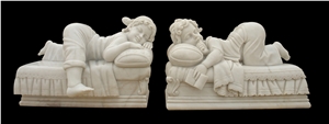 White Marble Statues, Human Sculpture,Handcarved,Abstract Sculpture