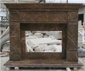 White Natural Sandstone Handcarved Fireplace Mantel,Fireplace Surround
