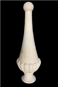 Beige Marble Baluster Polished Staircase Handrail China Factory Direct