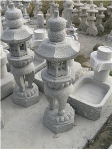China Granite Lanterns Grey Granite Lamp