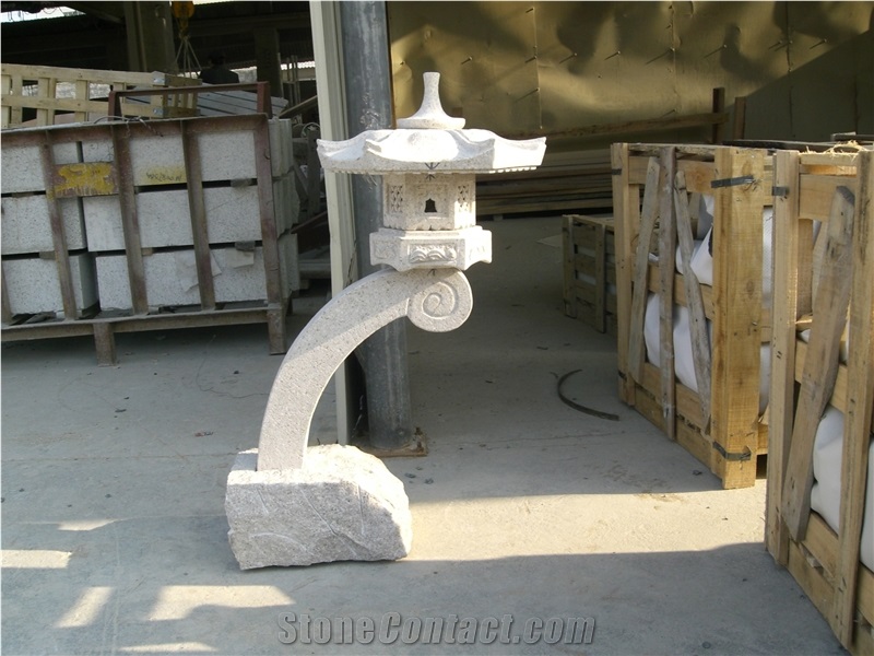 China Granite Lanterns Grey Granite Lamp