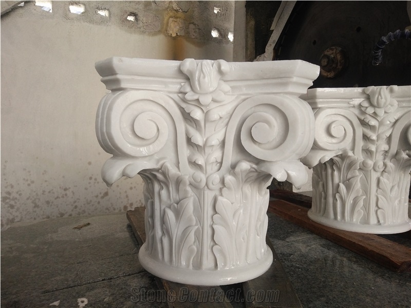 Dimension Column Capital,Shaft,Pillar,Marbel Hand Carving,Carved