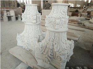 Dimension Column Capital,Shaft,Pillar,Marbel Hand Carving,Carved