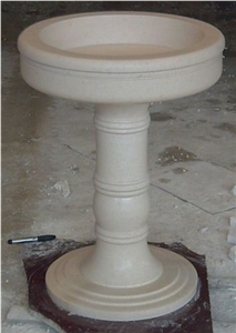 Light Beige Marble Flower Pot Garden Pot
