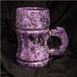 A Beer Mug. Charoite.