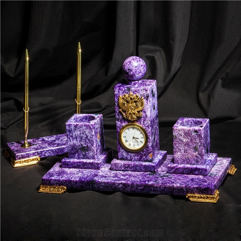 A Set Of Written. Charoite.