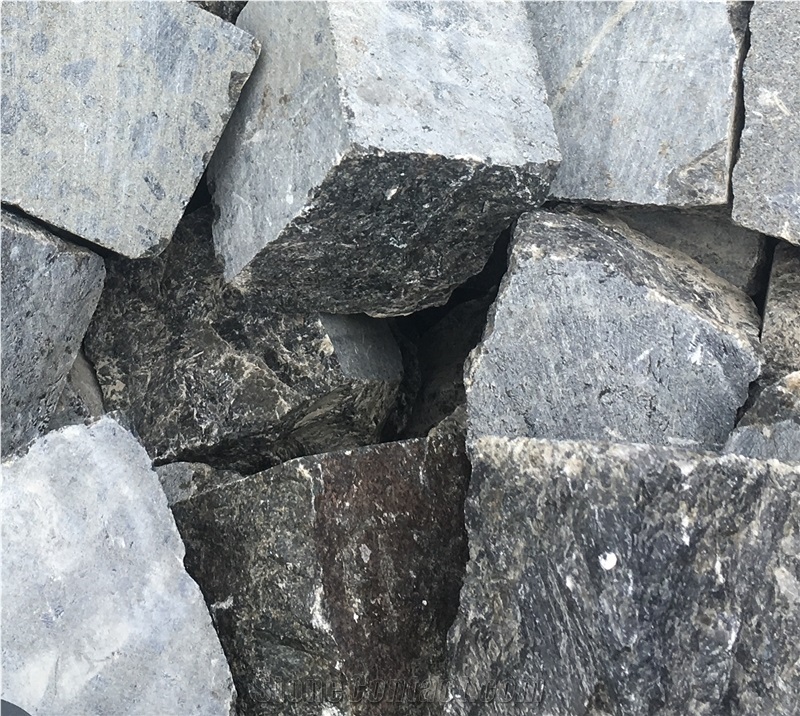 Black Ice Granite Cobble Stone