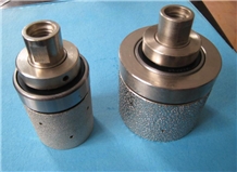 Cnc Diamond Drum Wheels. Vacuum Brazed Stone Finger Bits.