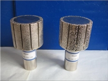 Cnc Diamond Drum Wheels. Vacuum Brazed Stone Finger Bits.