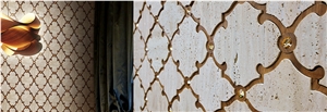 Travertine Mosaic Pattern