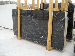 Toros Black Marble Slabs & Tiles, Turkey Black Marble