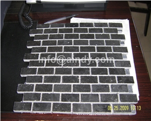 Natural Blue Limestone Tumbled Chipped Mosaic