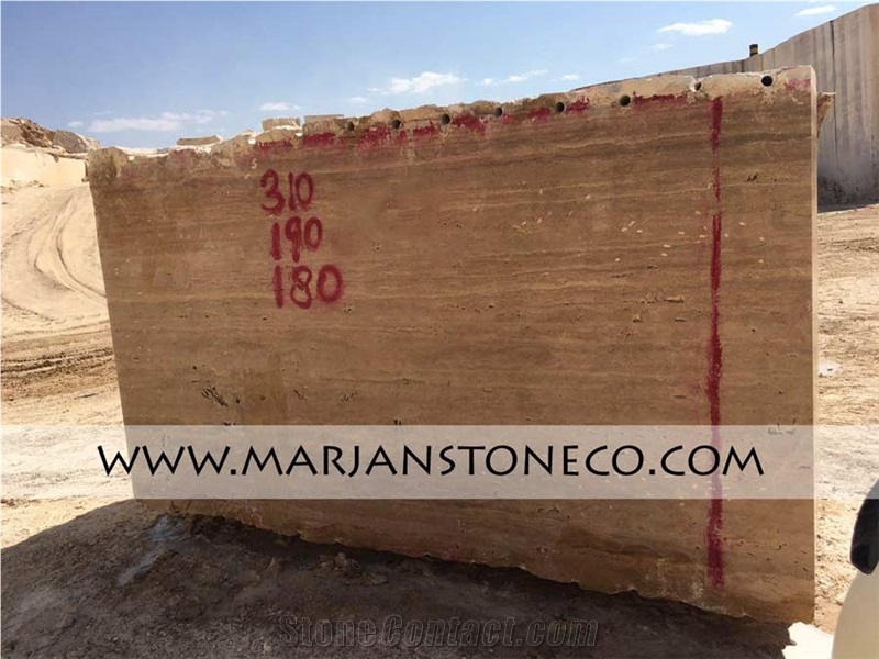 Chocolate Travertine Block