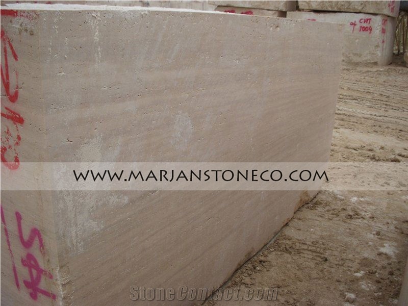 Iran White Travertine Block