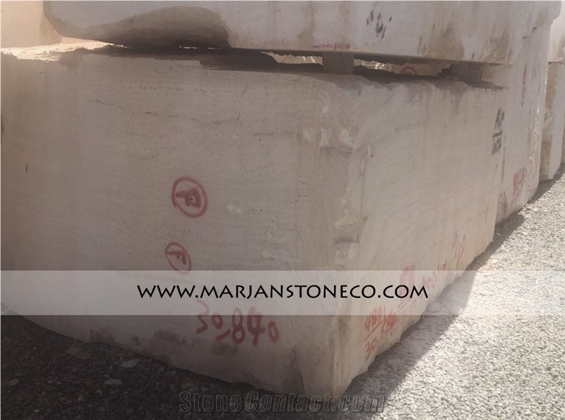 Iran White Travertine Block