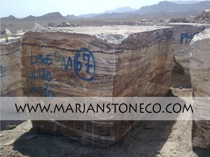 Karmania Tra-Onyx Block, Iran Brown Onyx