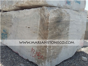 Silver Travertine Block