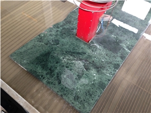 Verde Alpi - Rosso Barocco Marble Waterjet Tabletops