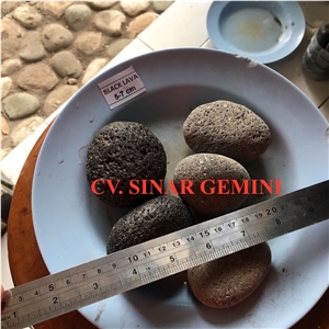 Black Lava Stone Pebbles