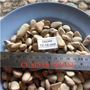 Natural Cream Mini Pebble Stone