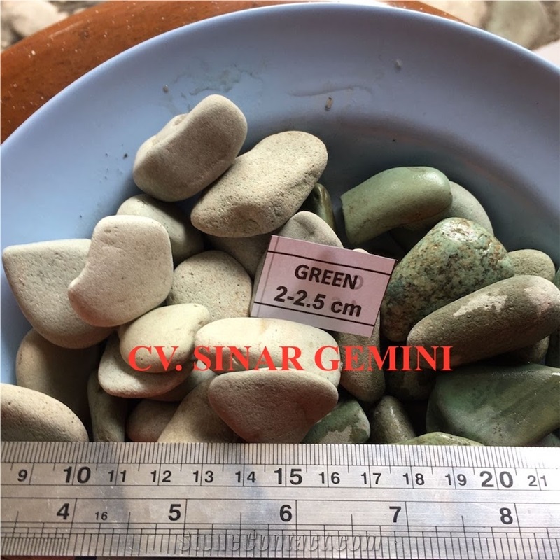 Natural Green Pebble Stone