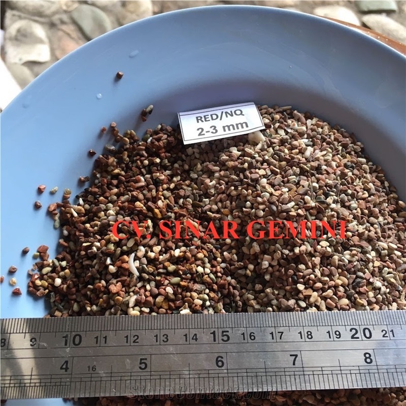 Natural Red Mini Pebble Stone