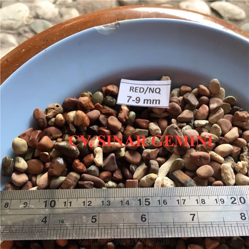 Natural Red Mini Pebble Stone